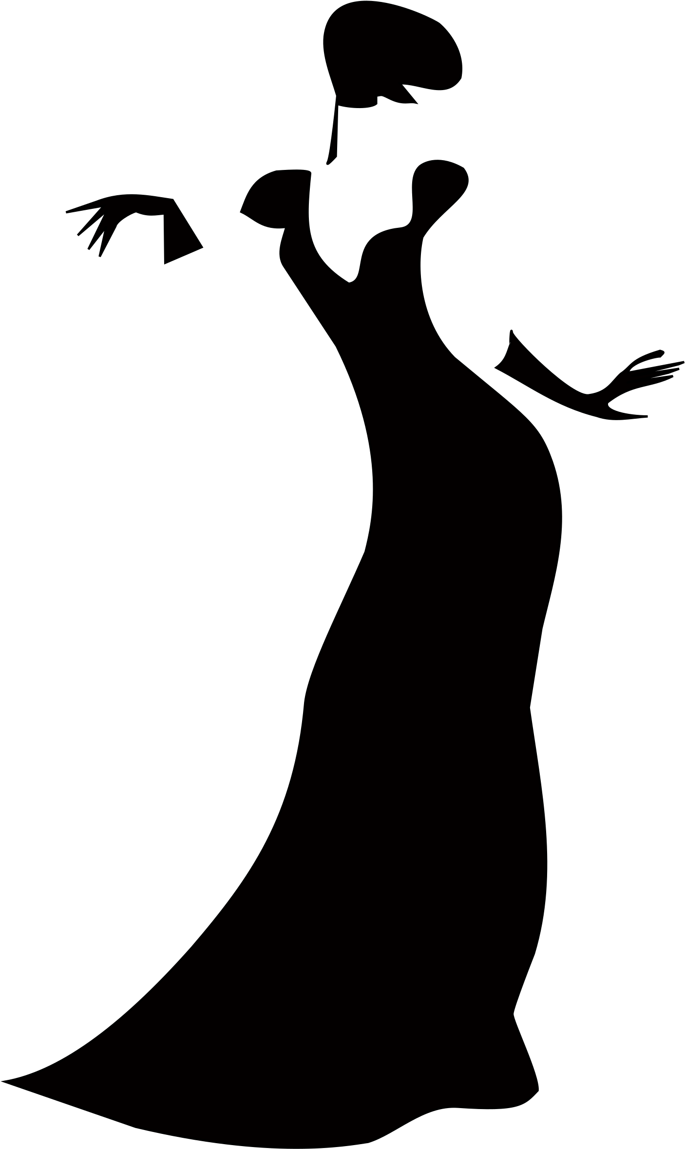 Big Image - Lady Clip Art (1437x2400)