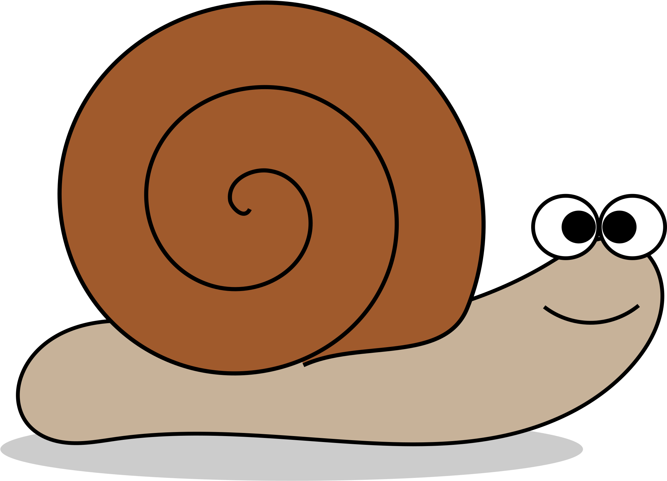 There Once Was A Very Slow Moving Snail Who Wished - Snail Clipart (2400x1727)