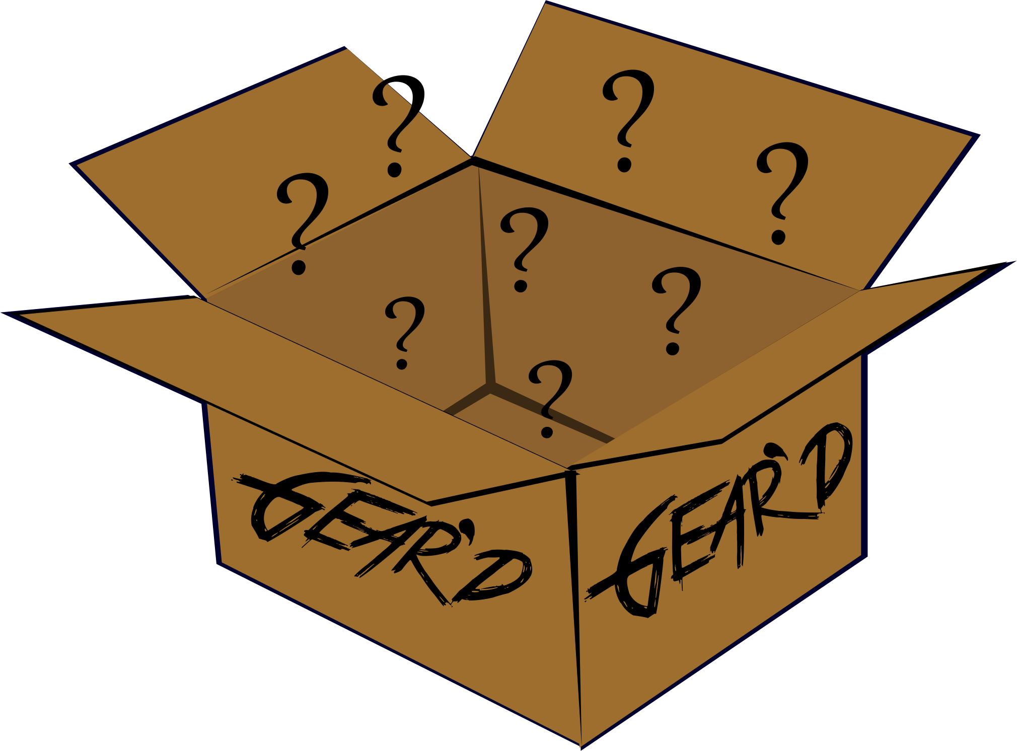Oyster Cartoon Clipart - Cardboard Box (2020x1492)
