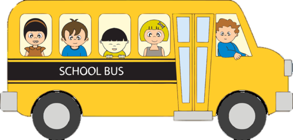 School Van Clipart Clipartxtras - Kids In The Bus Clipart (1000x480)