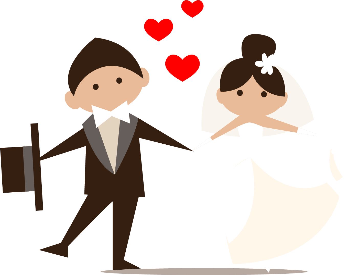 Wedding Invitation Couple Clip Art - Wedding Clipart Transparent (1403x1078)