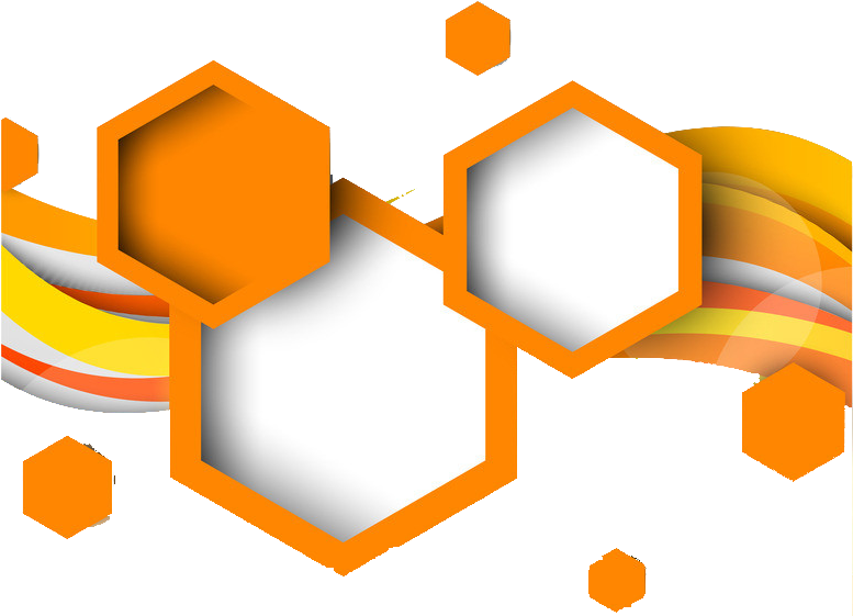 Hexagon Geometric Shape Geometry - Orange Geometric Shape Png (776x1024)