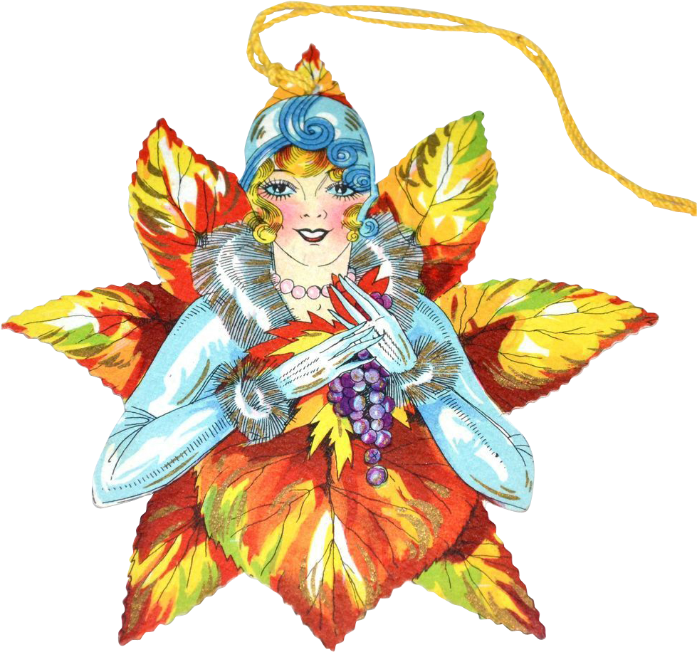 Hallmark ~ Art Deco Lady Die-cut Bridge Tally Card - Die Cutting (1003x1003)