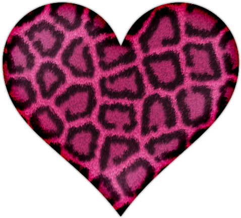 Pink Heart With Leopard Print Icon, Png Clipart Image - Pink Leopard Print Heart (512x512)