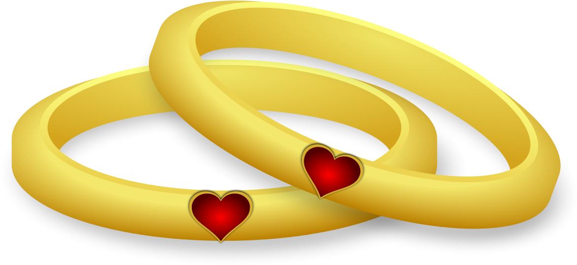 Wedding Ring Art - Ring Clipart Cartoon Wedding Rings (1200x544)