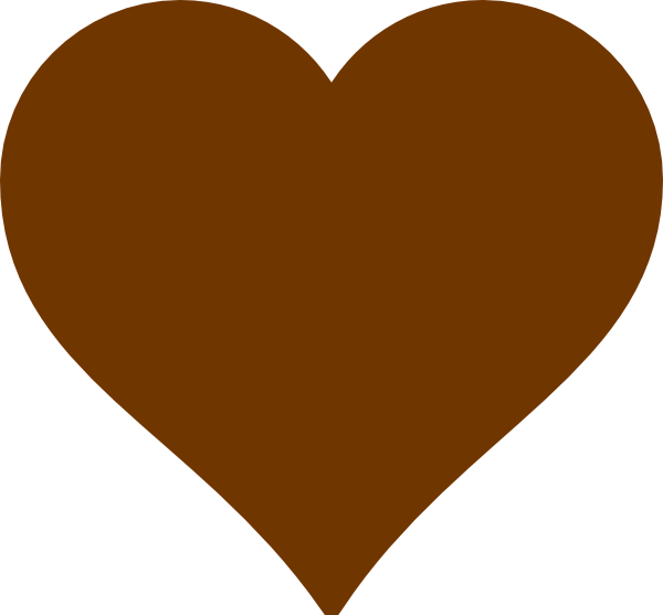 Brown Hearts - Brown Heart (600x557)