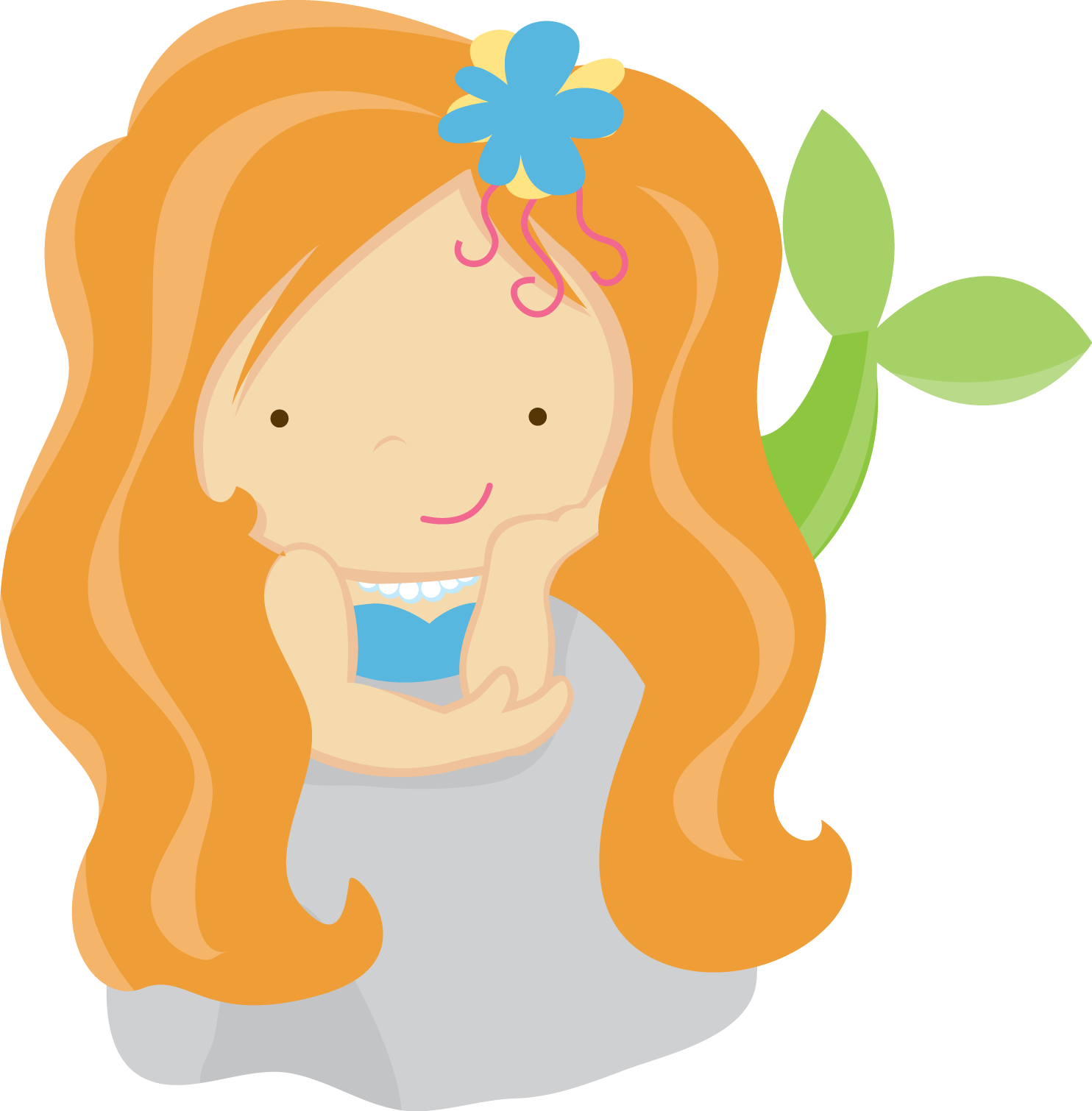 Clip Art - Mermaid Birthday Party (1484x1510)