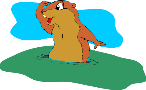 If This Day Is Cloudy The Groundhog Will Not See Its - Groundhog With No Shadow (490x304)