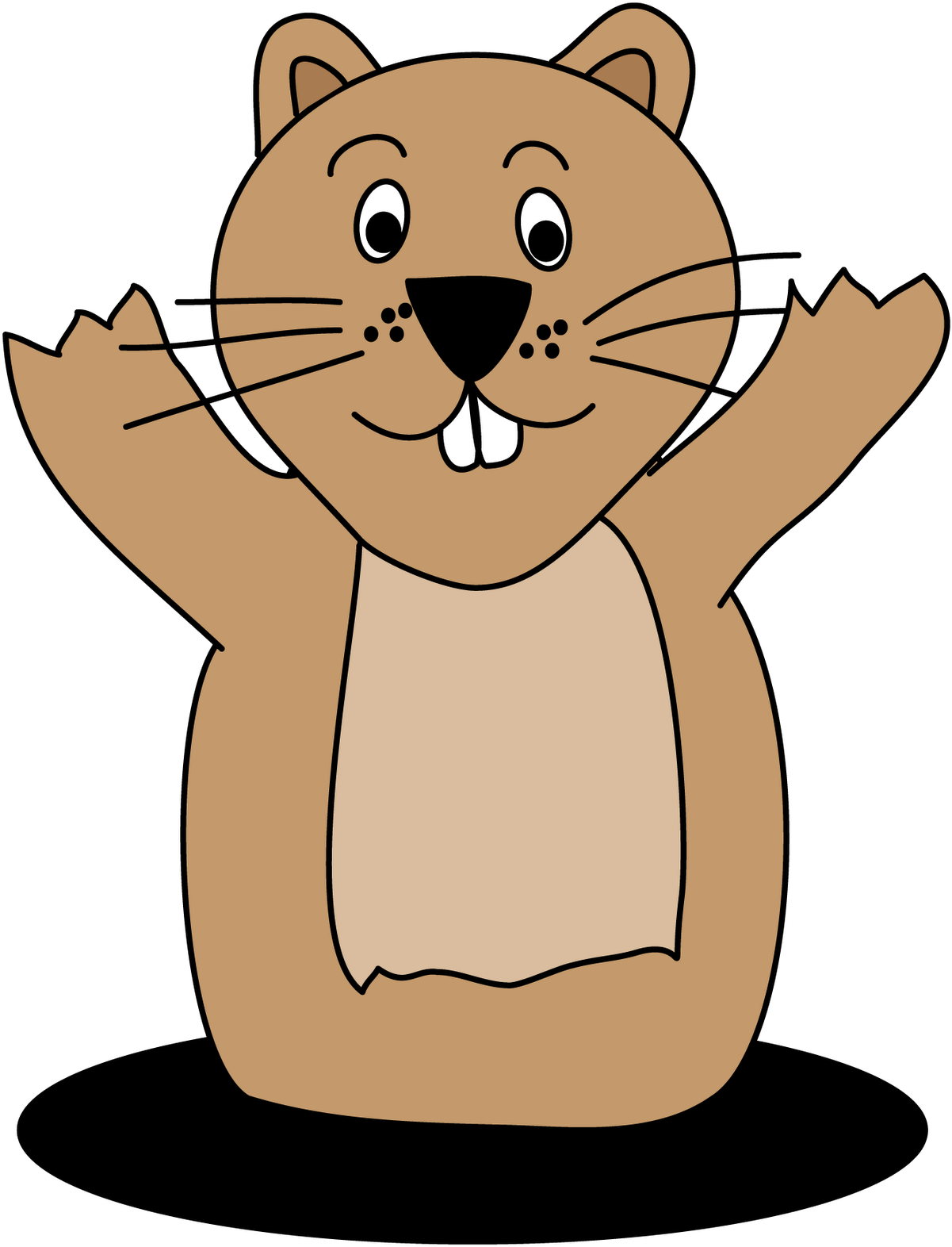 Groundhog Day Clip Art - Groundhogs Day Eve (1245x1600)