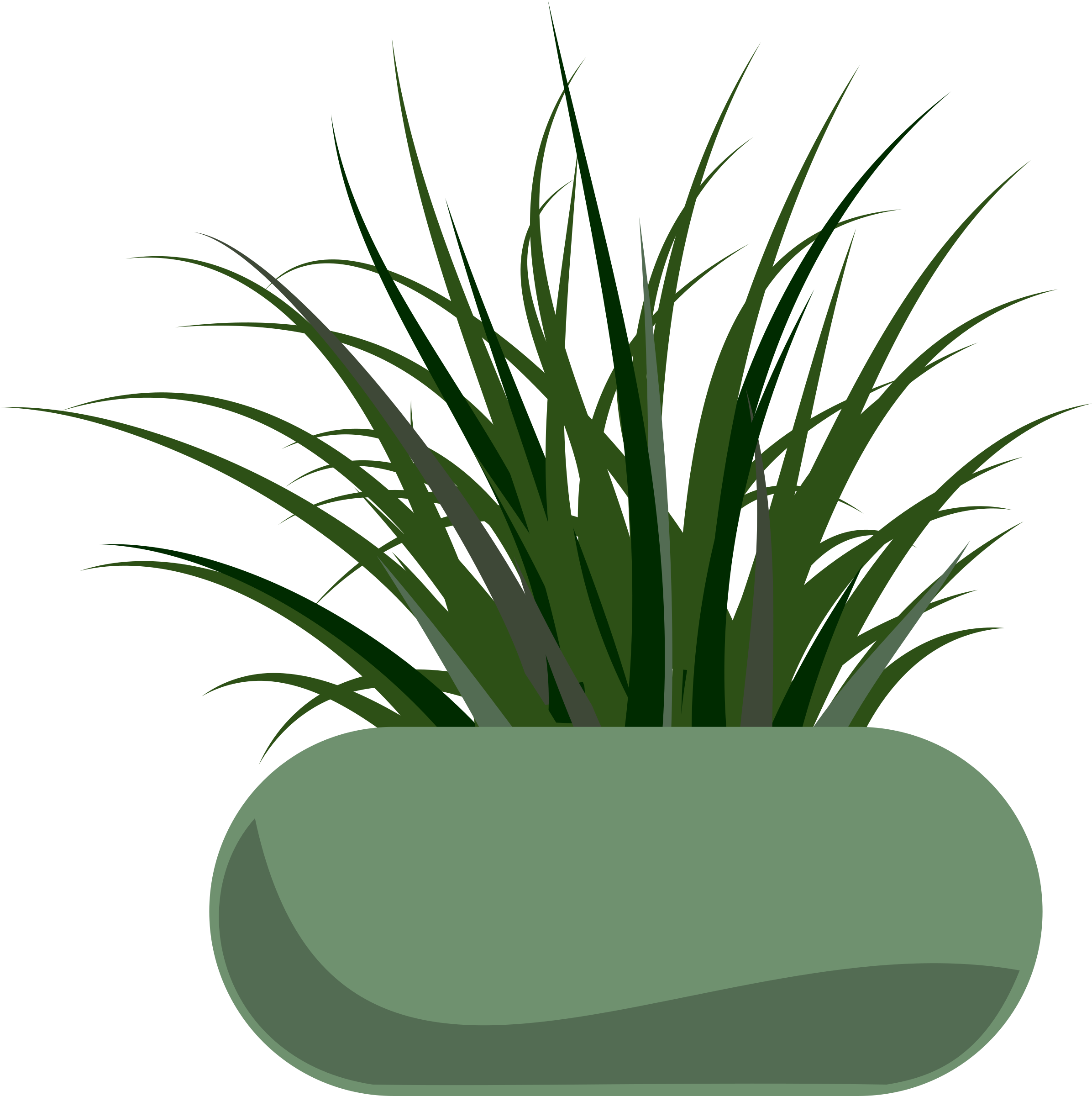 Big Image - Grass Clip Art (2392x2400)