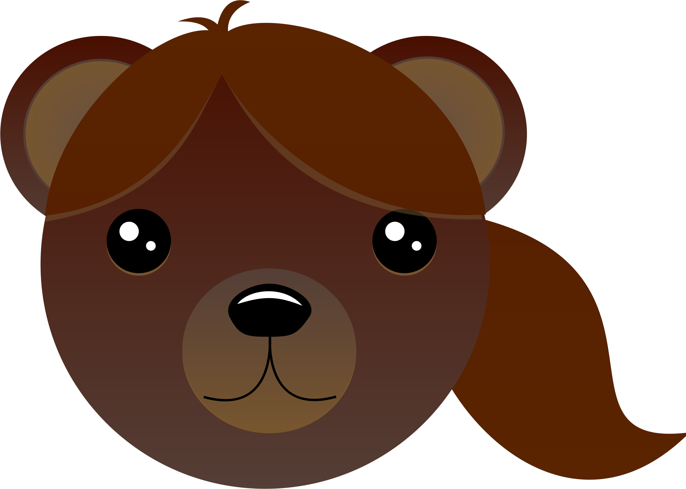 Pony Clipart Brown Thing - Brown Bear (2364x1687)