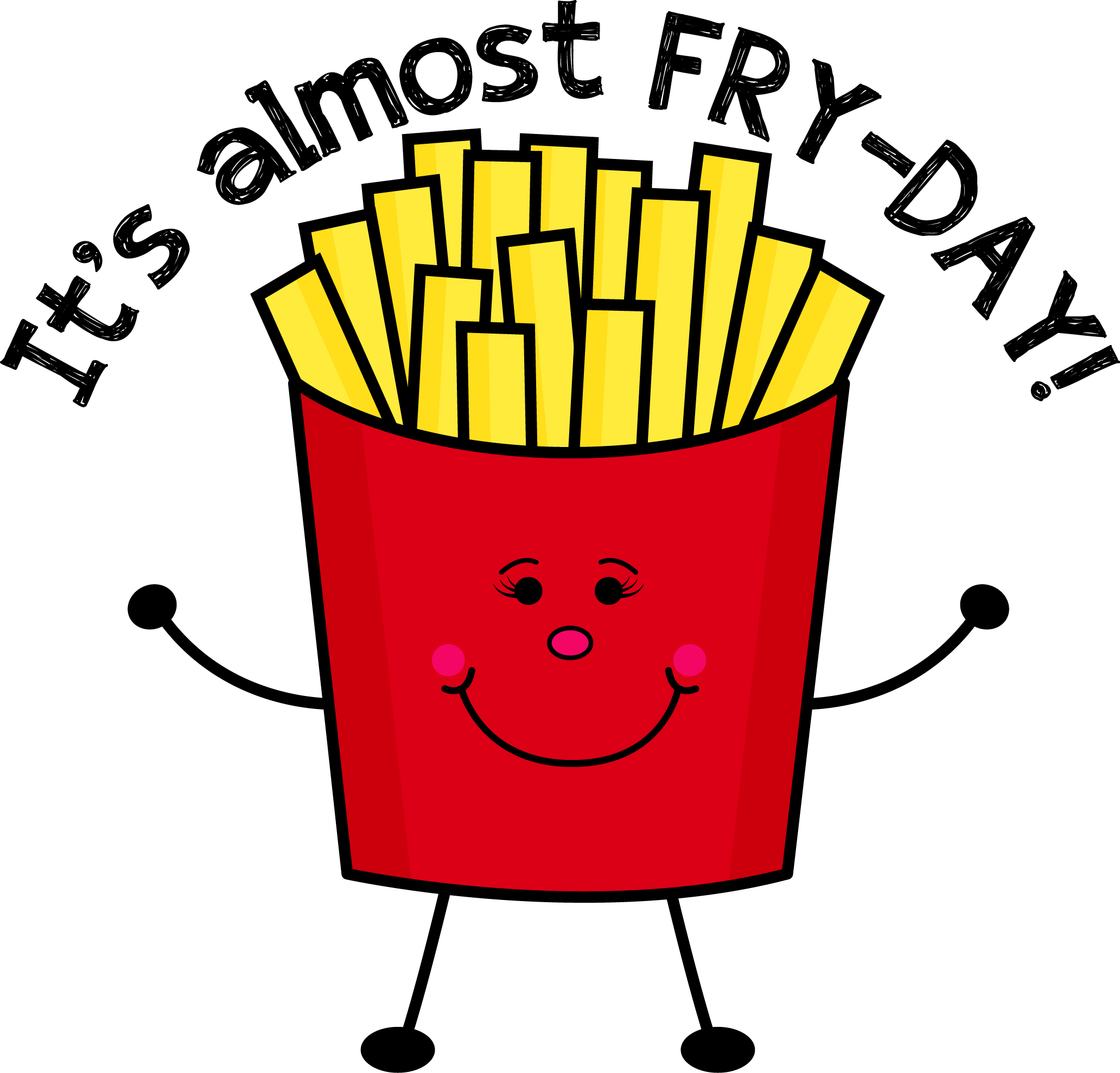 Fry Day Cute Clipart - Fry Day (2064x1978)