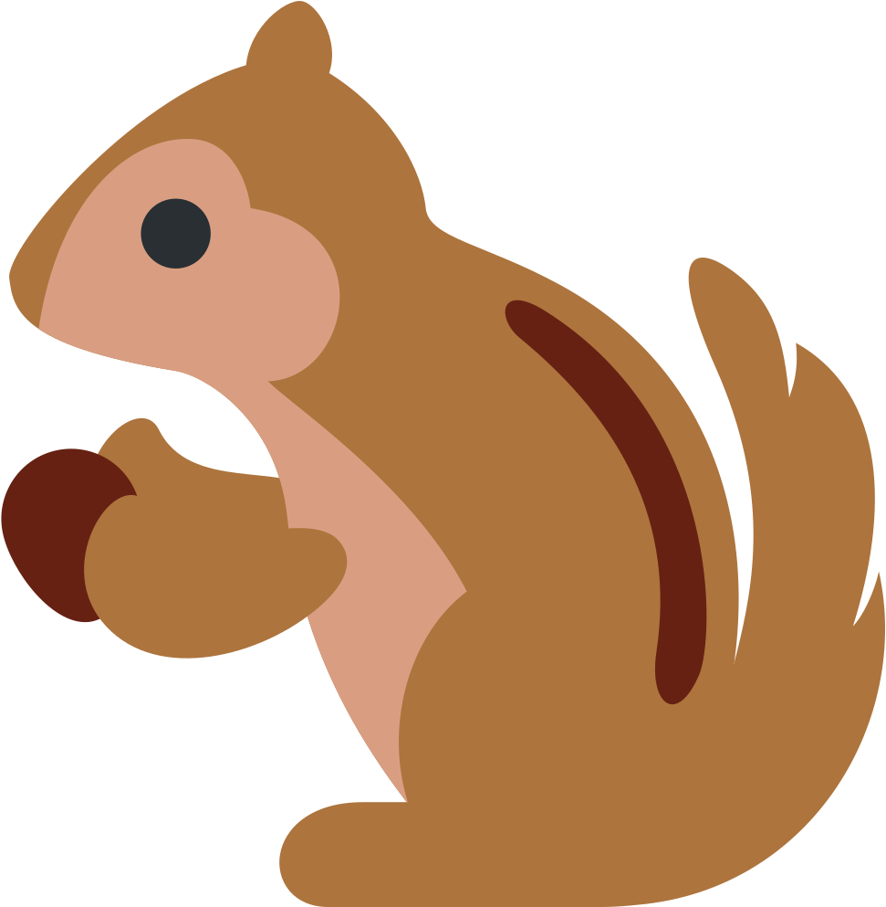 Squirrel Clip Art Free - Esquilo Que Trava O Celular (1000x1000)