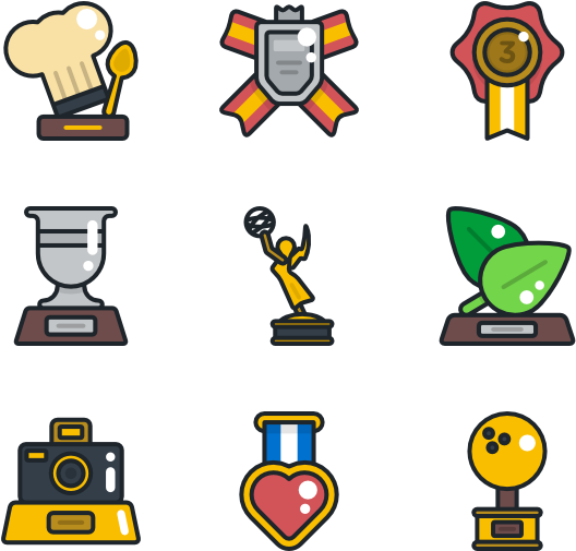 Award Collection - Awards Icons (600x564)