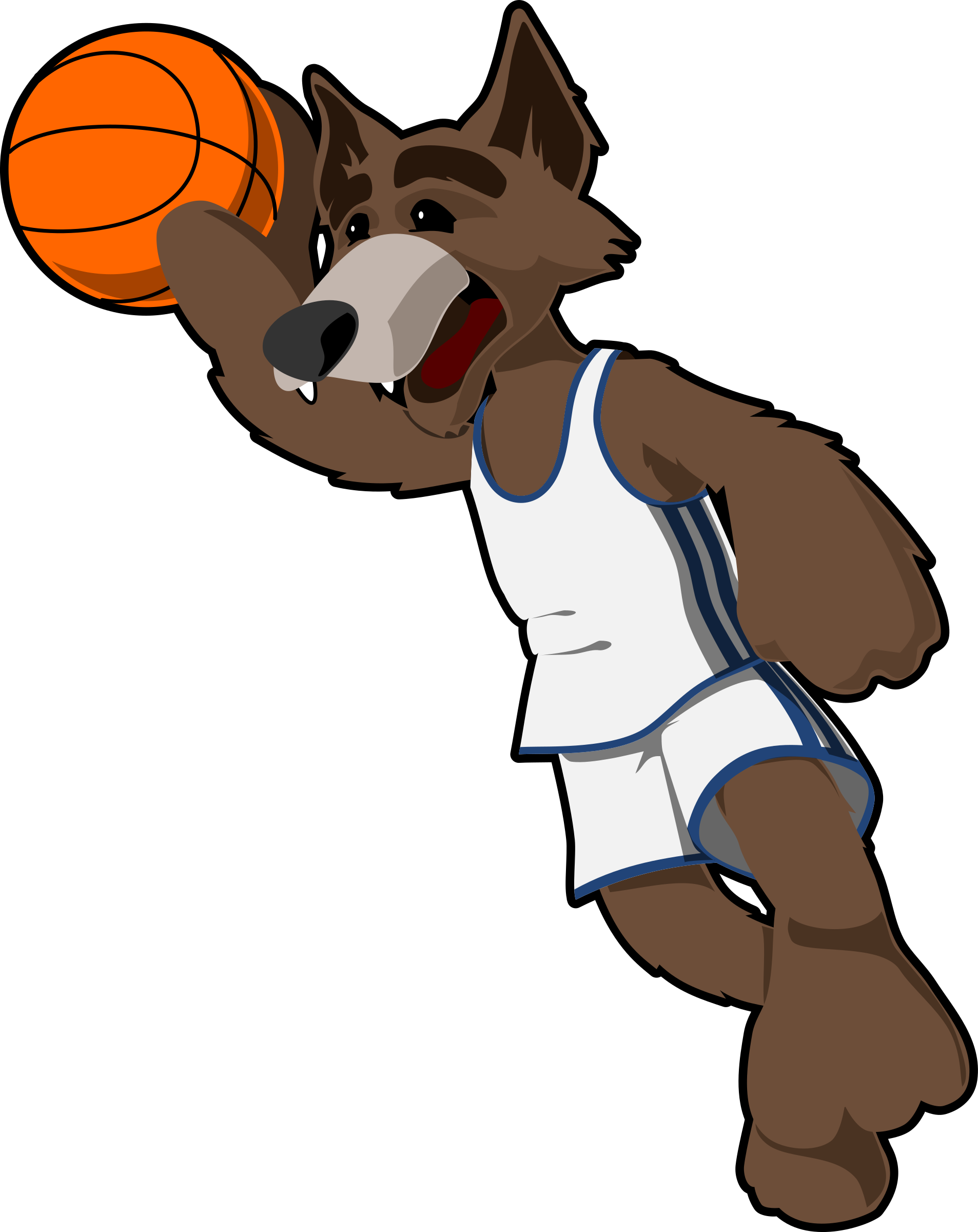 Basketball Cartoon Film - Cartoon Basketball Player Dog (1906x2400)