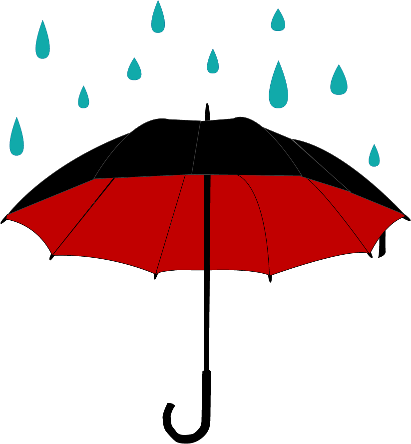 Clipart Rain Umbrella - Rain Umbrella Clip Art (823x889)