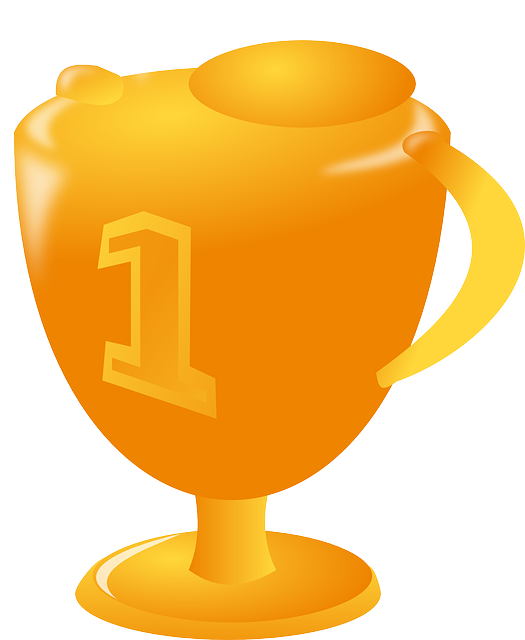 Award Cup, Winner, Sports, Trophy, Prize, Golden, Award - Copa De Ganadores Animada Png (525x640)