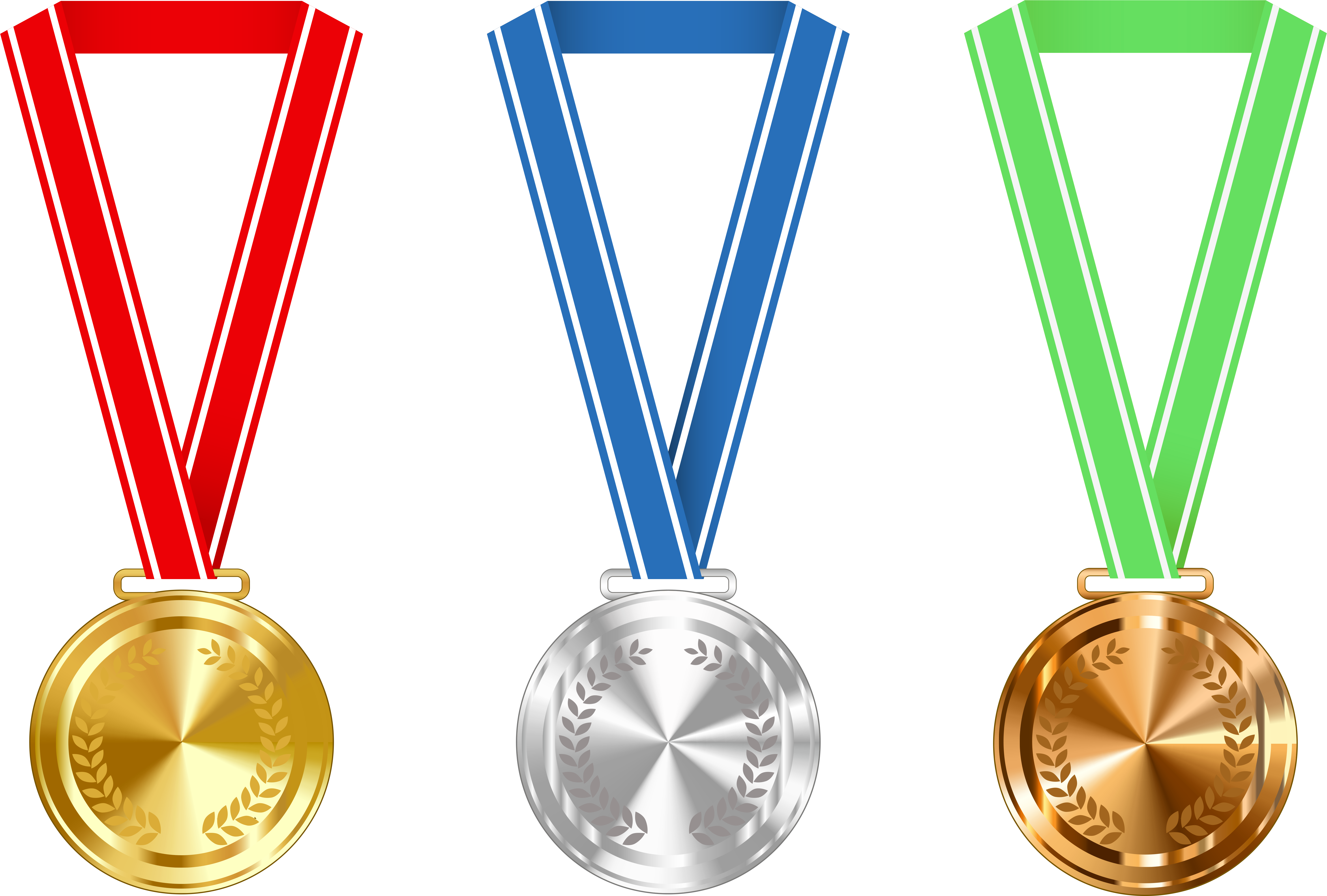 Medal - Gold Silver And Bronze Medals (6166x4166)