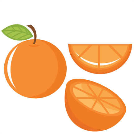 Orange Set Svg Cutting Files Fruit Svg Cut File Food - Cute Oranges Clipart (432x432)