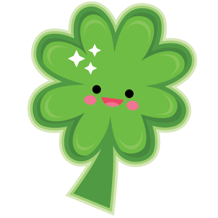 Happy Clover Svg Scrapbook Cut File Cute Clipart Files - Illustration (432x432)