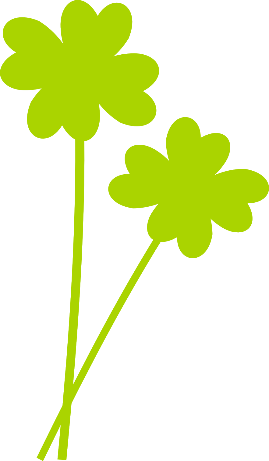 Four Leave Clover Clipart - Clover (883x1510)