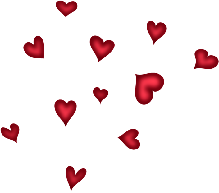 Red Hearts Png Picture - Red Hearts Png (804x671)
