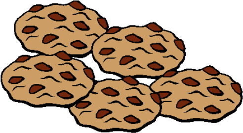 Chip Cookie Coloring Page Clipart Panda Free Clipart - Chocolate Chip Cookies (500x273)