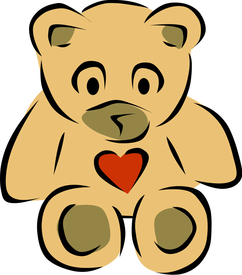 Vector Clip Art - Teddy Bear Clip Art (793x900)