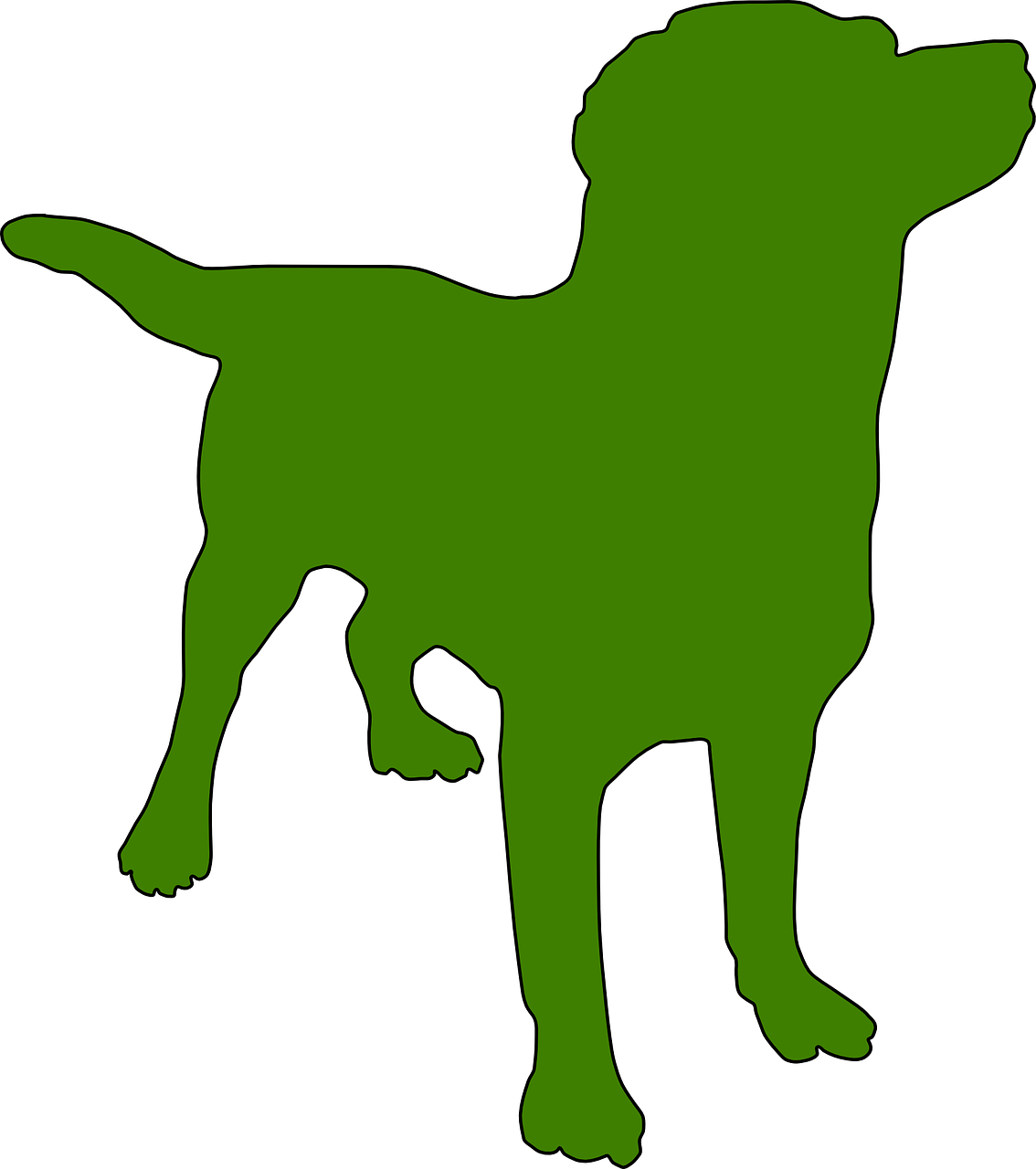 Earth Day Tips For Earth-friend Dog Owners - Dog Silhouette .png (1134x1280)