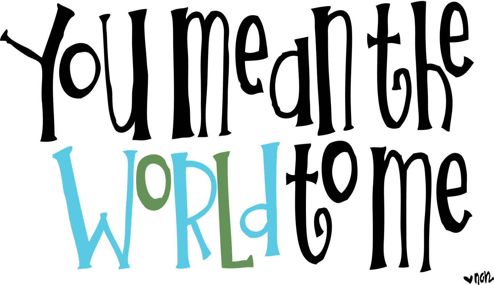 Image Result For Melonheadz Earth Clipart - Thank You You Mean The World To Me (1600x924)