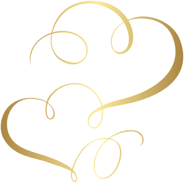 Two Hearts Cards Ornament Png Clip Art - Two Hearts Clipart Png (600x599)