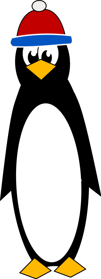 Penguin Clipart Cold - Tux (326x900)