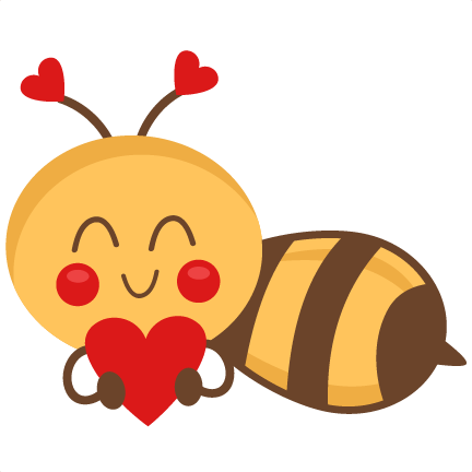 Bee Holding Heart Svg Scrapbook Cut File Cute Clipart - Huppme Love You Priyadharshini Bee Mine Forever Inner (432x432)
