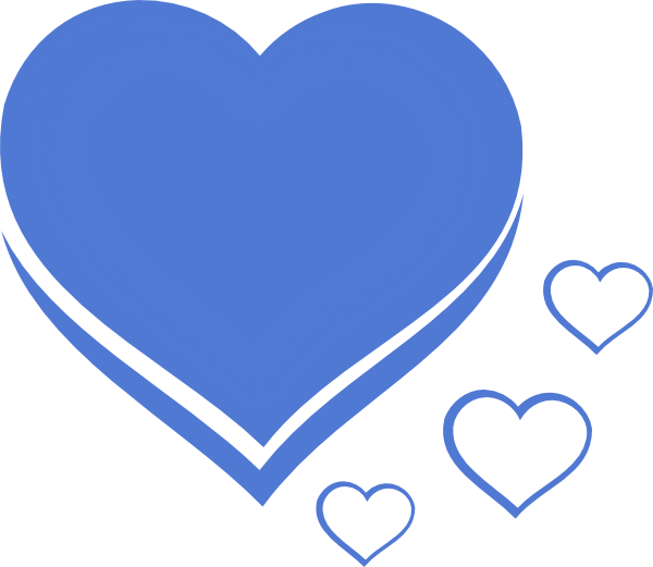 Heart Blue Azul Clip Art At Clker - Sorry Image With Name (600x521)