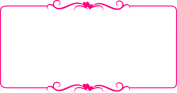 Clip Art Borders Pink Bright Heart Border At Clker - Hearts Border (600x318)