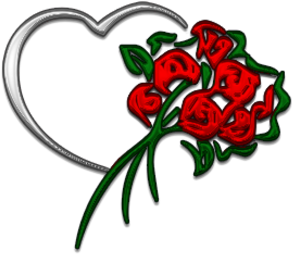 Animated Hearts And Flowers (600x600)
