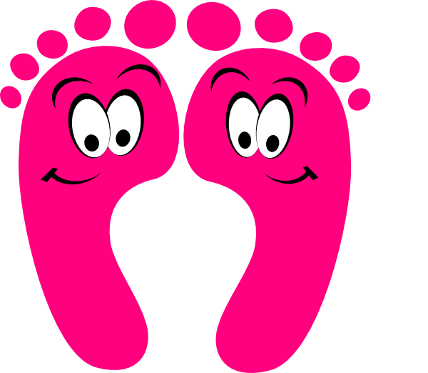 Baby Feet Clip Art The Cliparts - Happy Feet Clipart (600x522)
