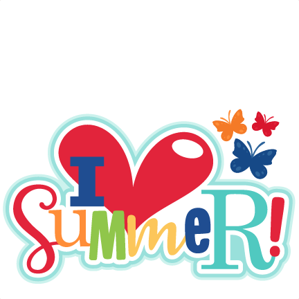 I Heart Summer Title Svg Scrapbook Cut File Cute Clipart - Summer Cute Clip Art (432x432)
