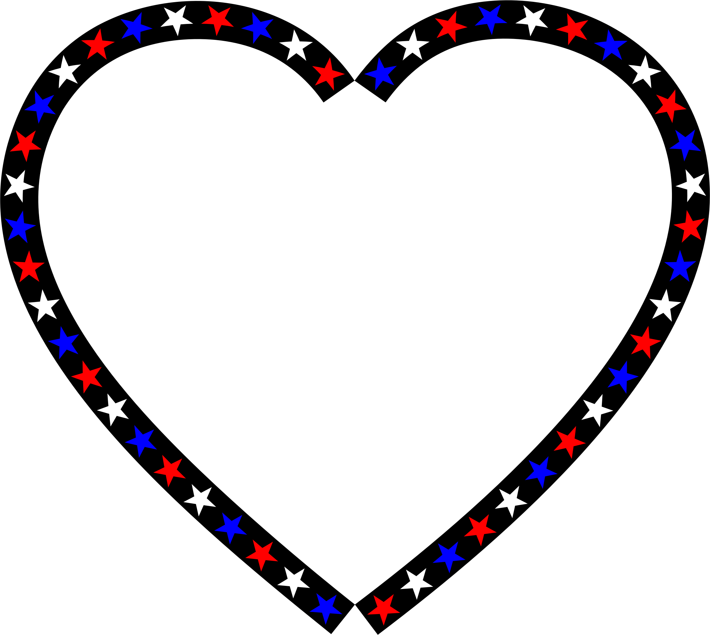 Big Image - Red White Blue Heart (2312x2069)