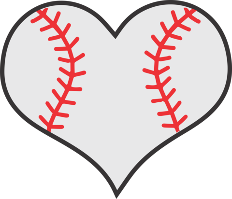 Baseball Heart - Baseball Heart (480x412)