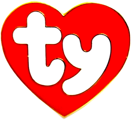 Red Heart Clipart With No Background - Beanie Babies (500x443)