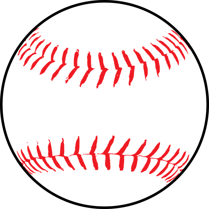 Softball Baseball Ball Leather White Seam - Baseball Clip Art Png (720x720)