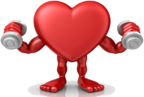 Heart Health Month - Corazon Haciendo Ejercicio Gif (612x403)