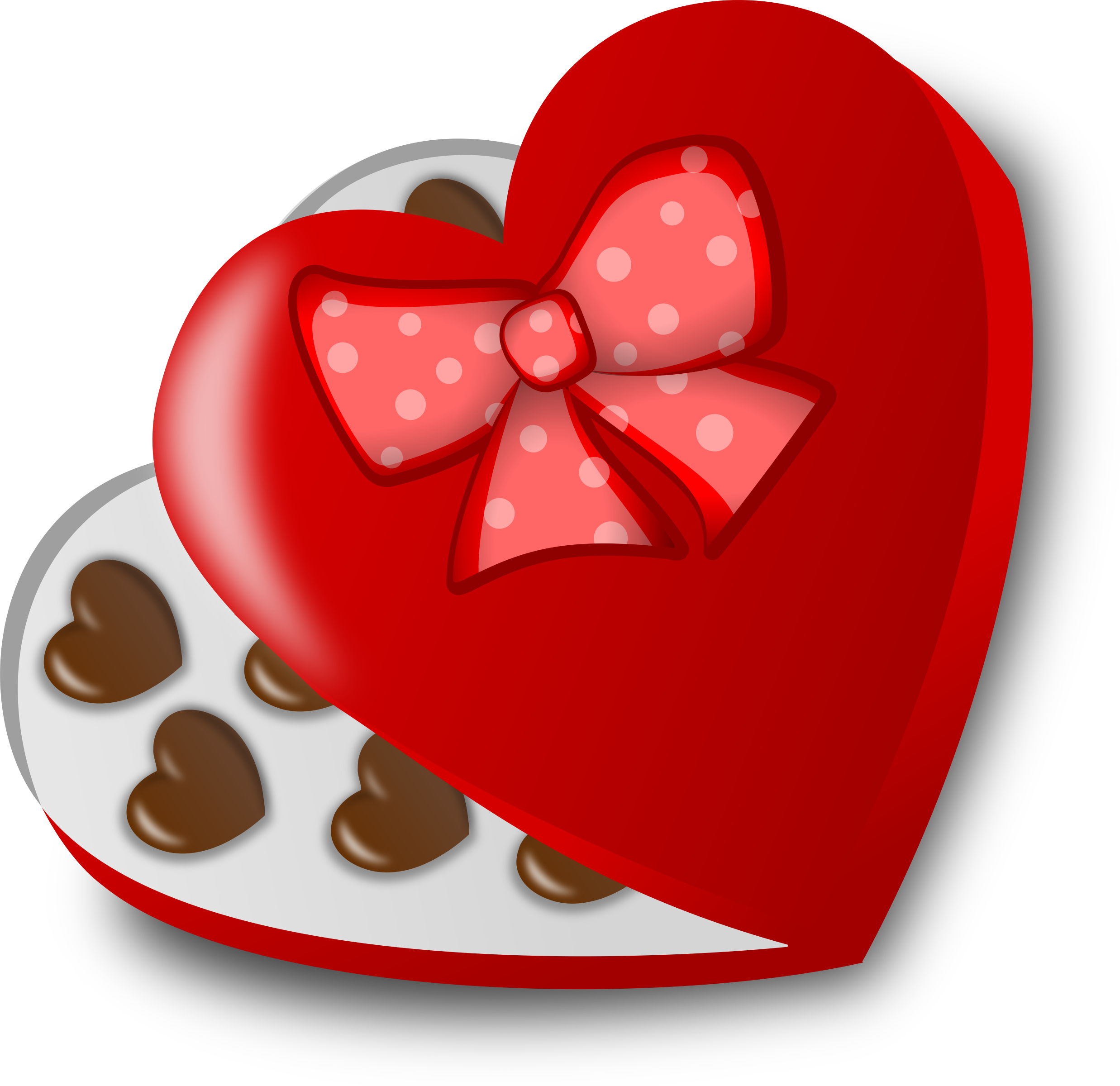 Box Of Chocolates Clip Art - Valentines Candy Clipart (2475x2400)