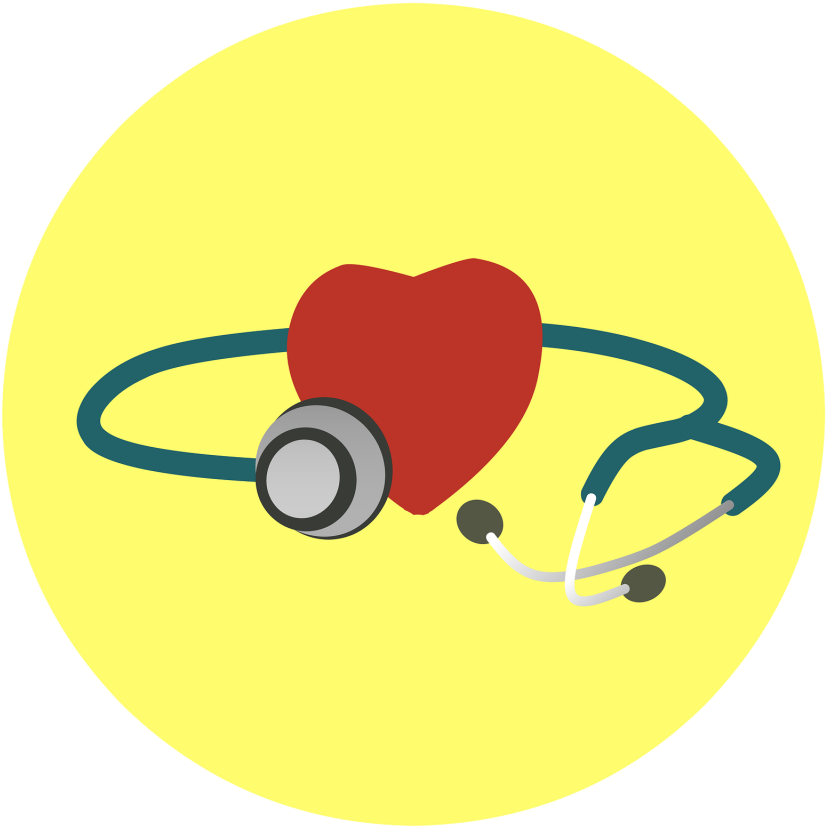 Heart Stethoscope Health Illness Examine - Heart (1024x1024)