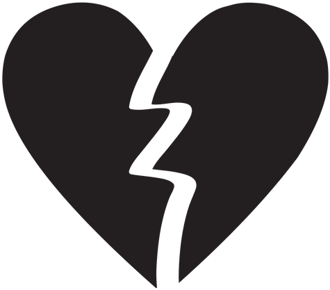 Broken Heart Clipart Transparent Background - Broken Heart Png (512x512)