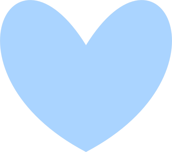 Solid Blue Heart Clip Art - Clip Art (600x529)