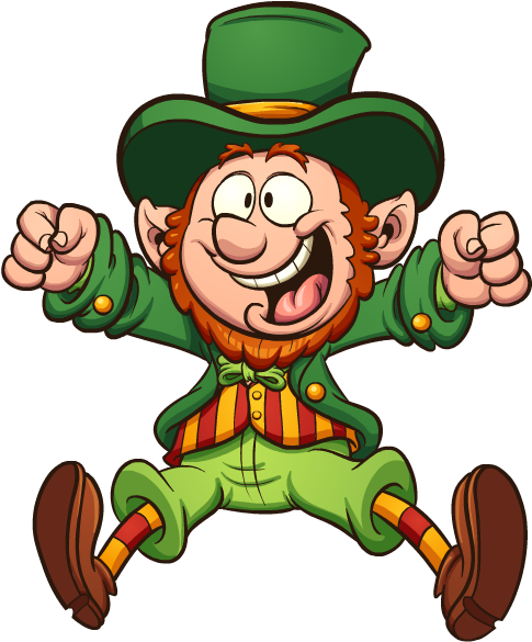 University Stickers Messages Sticker-6 - Happy Leprechaun (618x618)