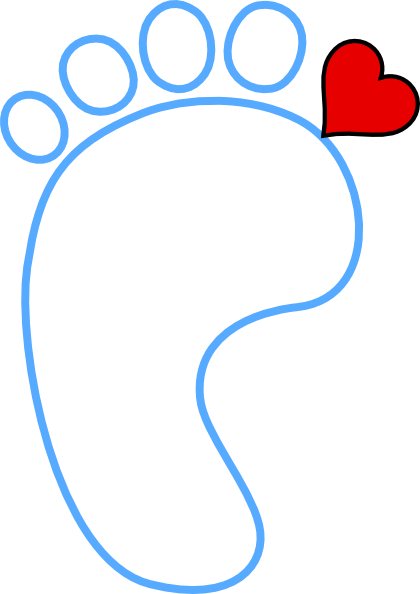 Foot Heart Clip Art - Heart Of The Foot (420x594)