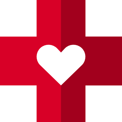 Red Cross - Red Cross With Heart (512x512)